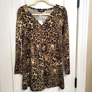 Animal Print button down shirt